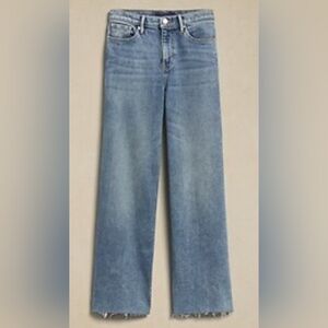 Banana Republic High Rise Wide Leg Denim